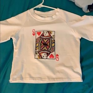 Queen of hearts tee shirt